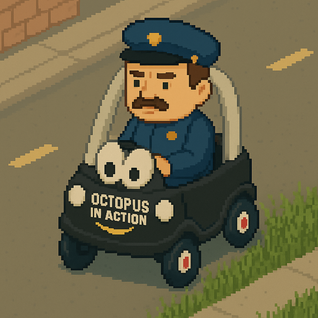 Officer with Octopus car